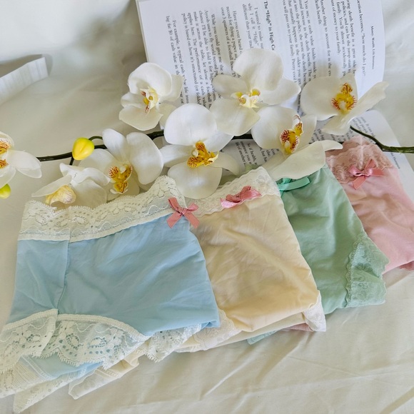 4 Pcs Sexy Lingeries Stitching Lace Panties French Style Underpants Briefs M-L - Picture 2 of 9